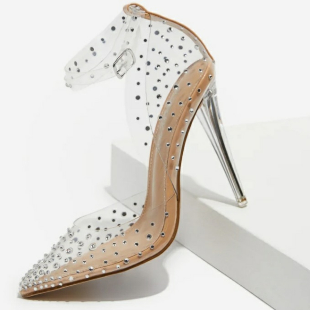 Mika Transparent Embellished Pump - Picture 4 of 6